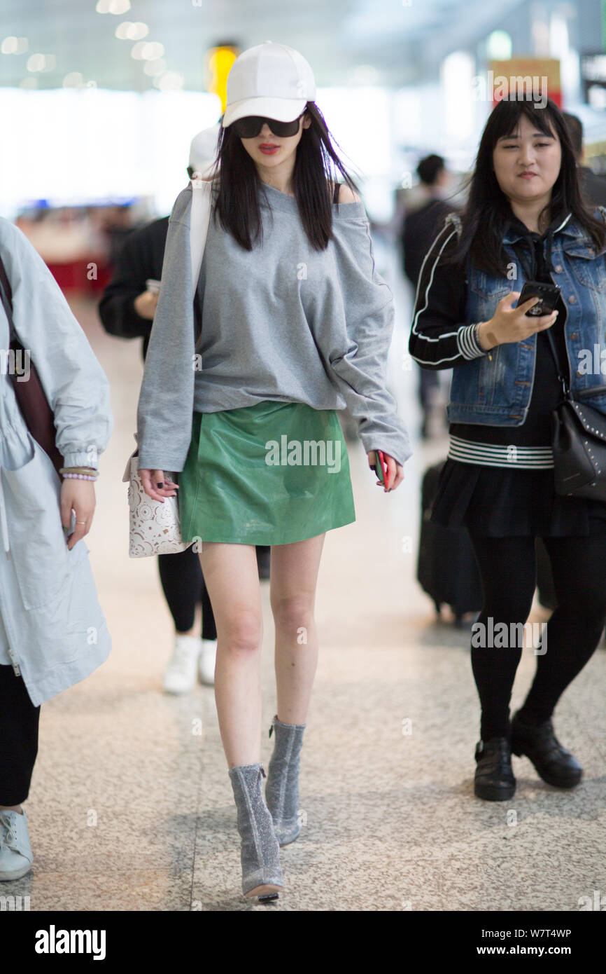 Chinese actress Yang Mi is pictured at the Shanghai Pudong ...