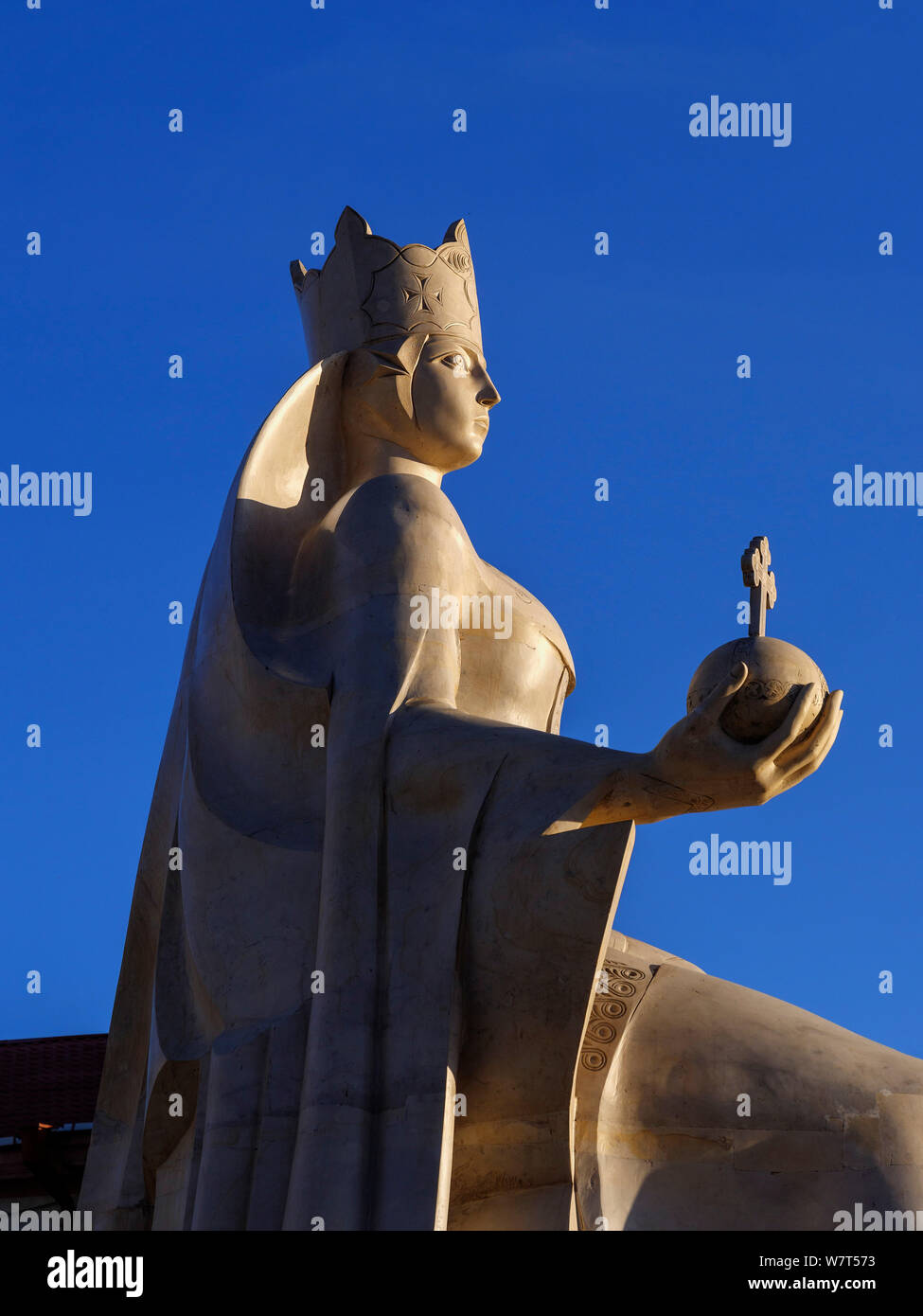 monument Queen Tamar in Achalziche, Samzche-Dschawacheti,  Georgia, Europe Stock Photo