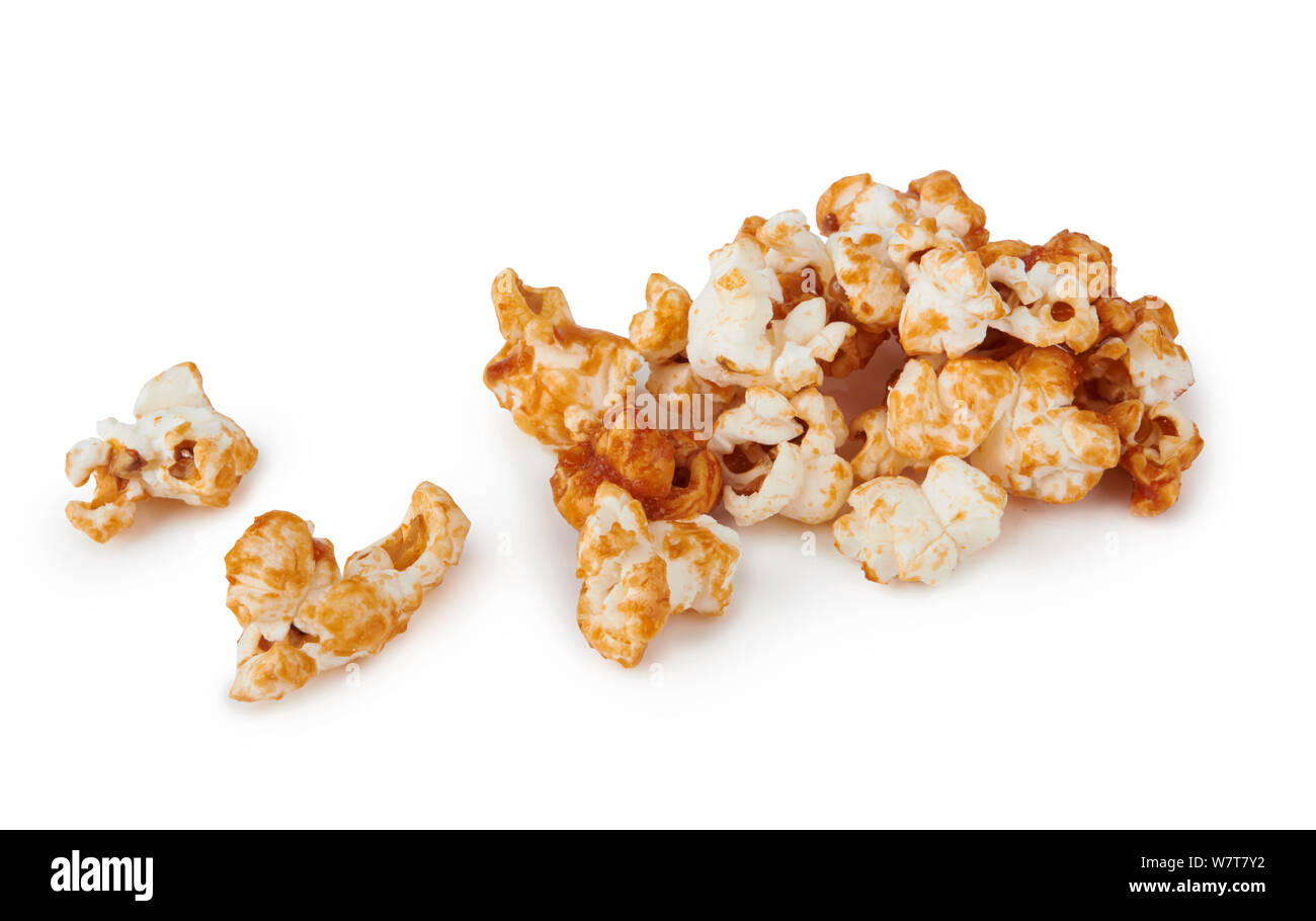 Popcorn isolated on a white background Stock Photo