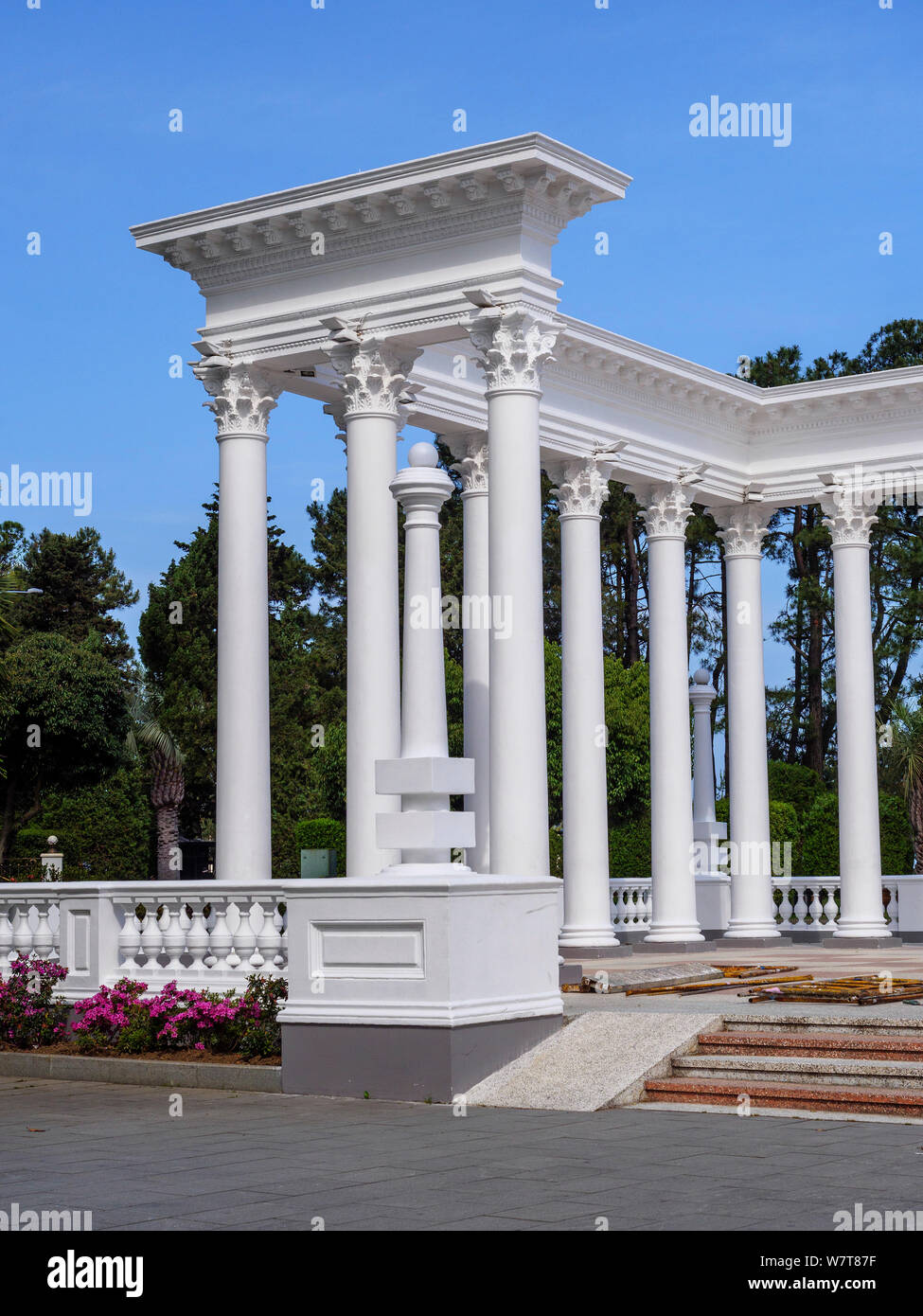 Colonnades near Batumi Boulevard , Batumi, Adjara,  Georgia, Europe Stock Photo