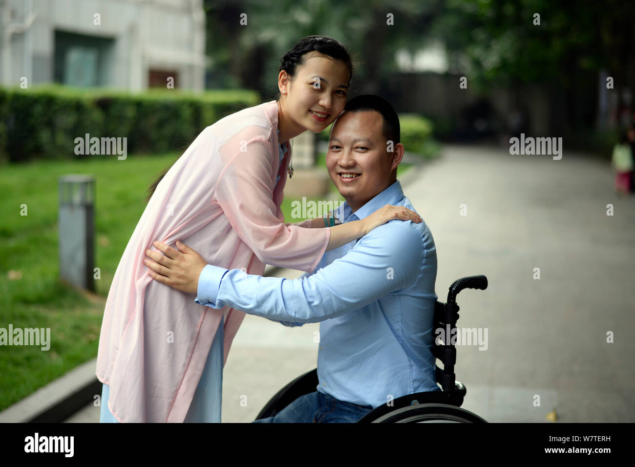 Chinese man Dai Guohong, who had his legs amputated due to severe