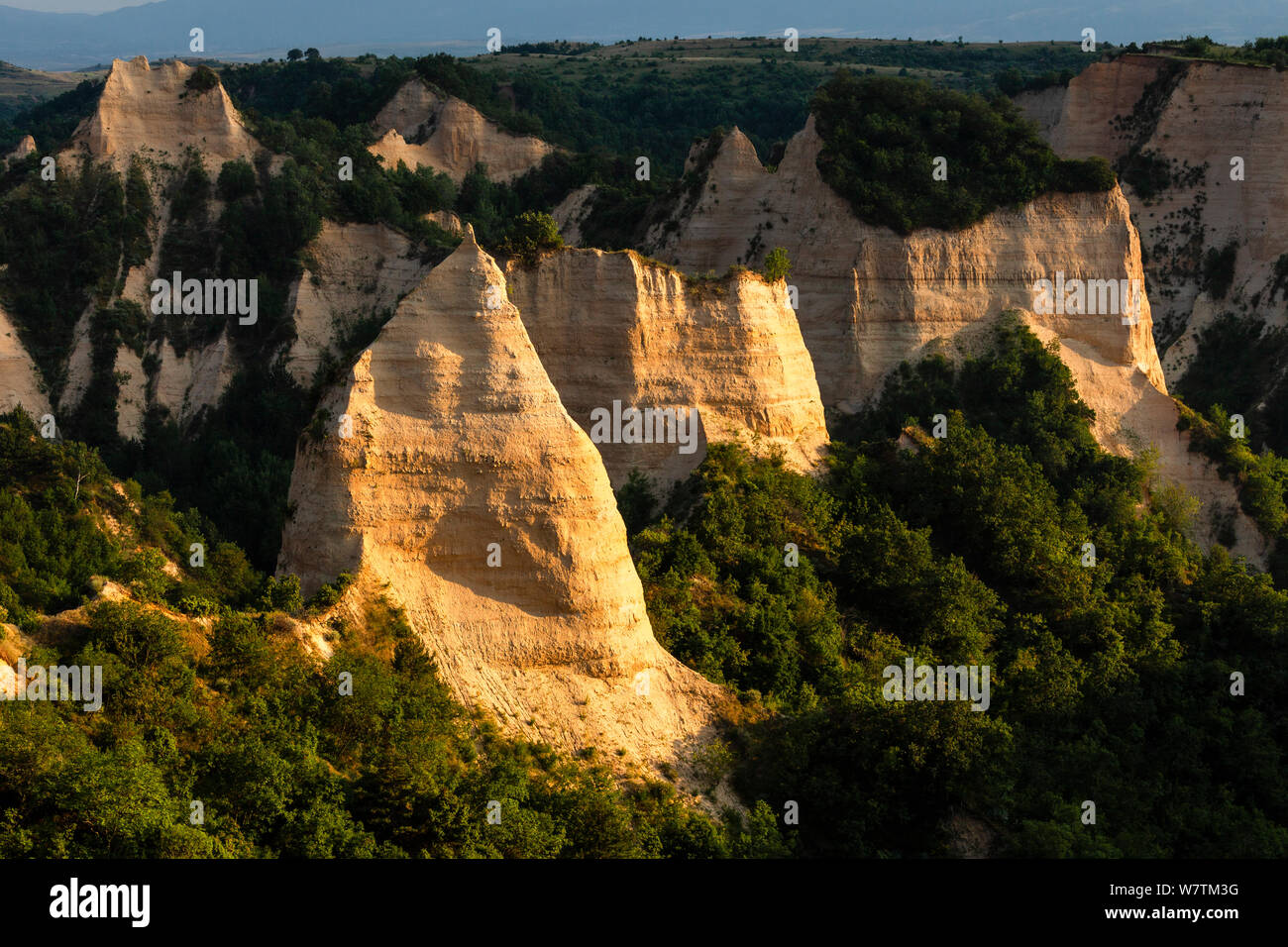 Natural sand pyramids Stock Photo - Alamy