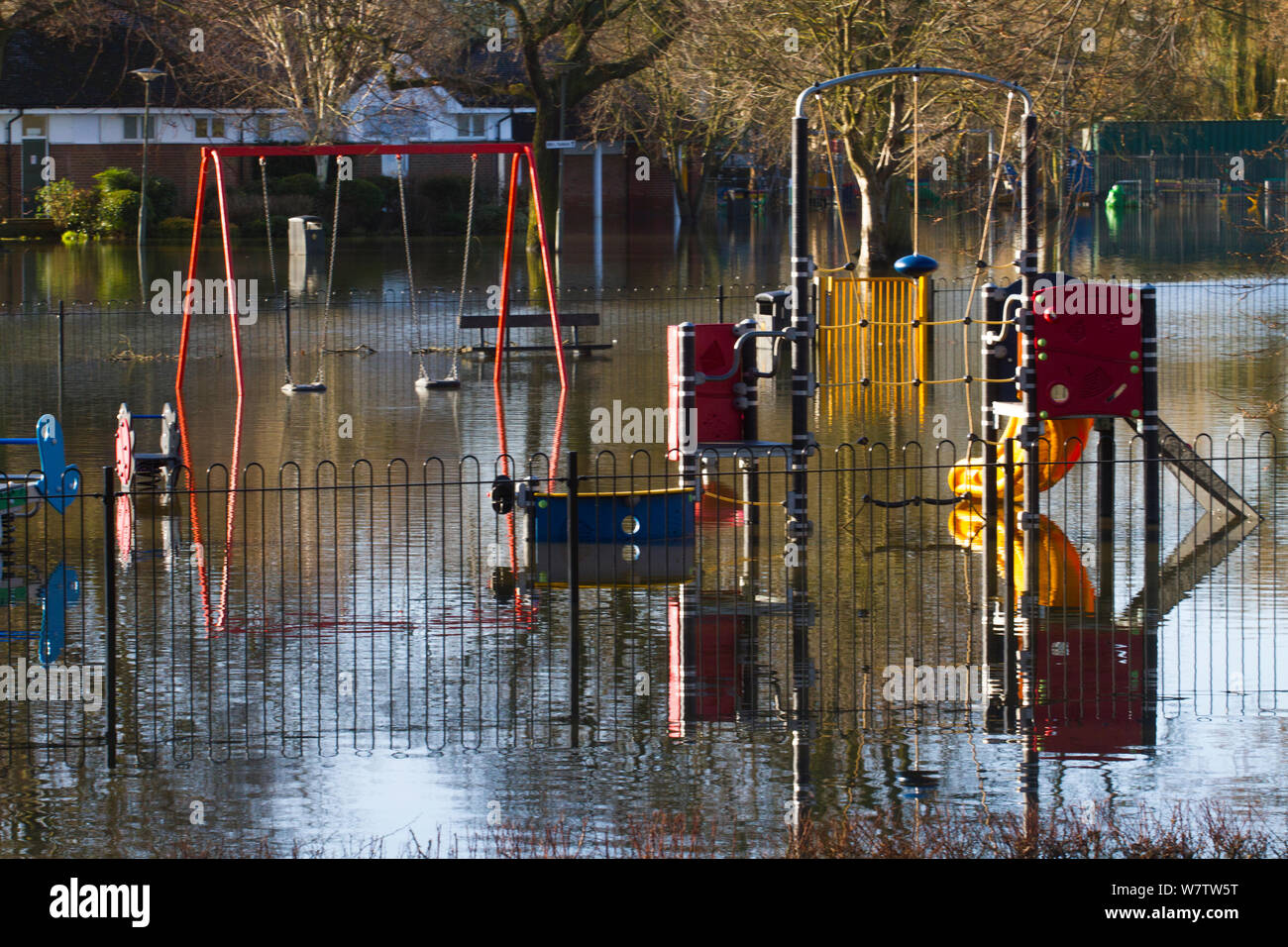 Flooded playground hires stock photography and images Alamy