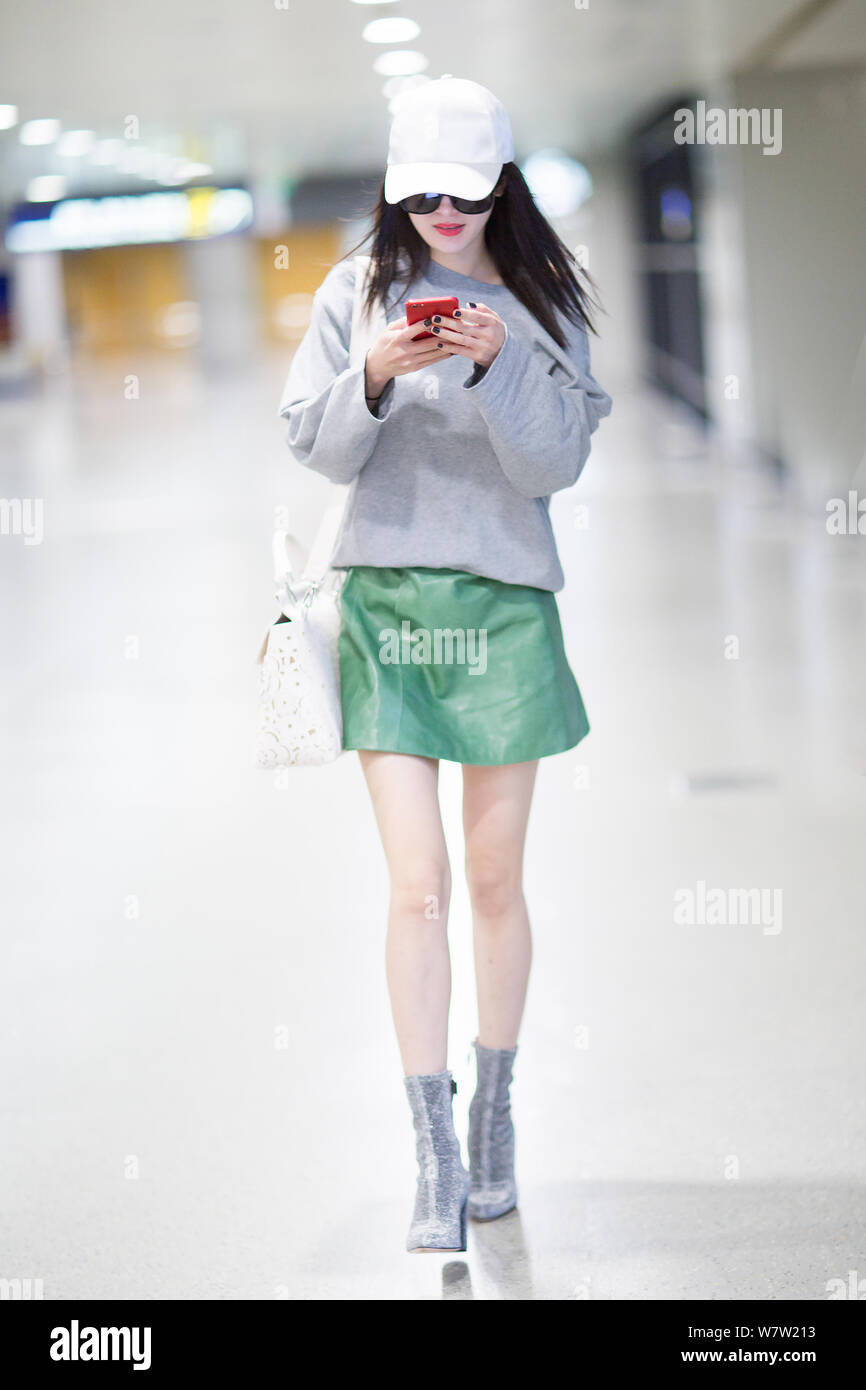 Chinese actress Yang Mi is pictured at the Shanghai Pudong ...