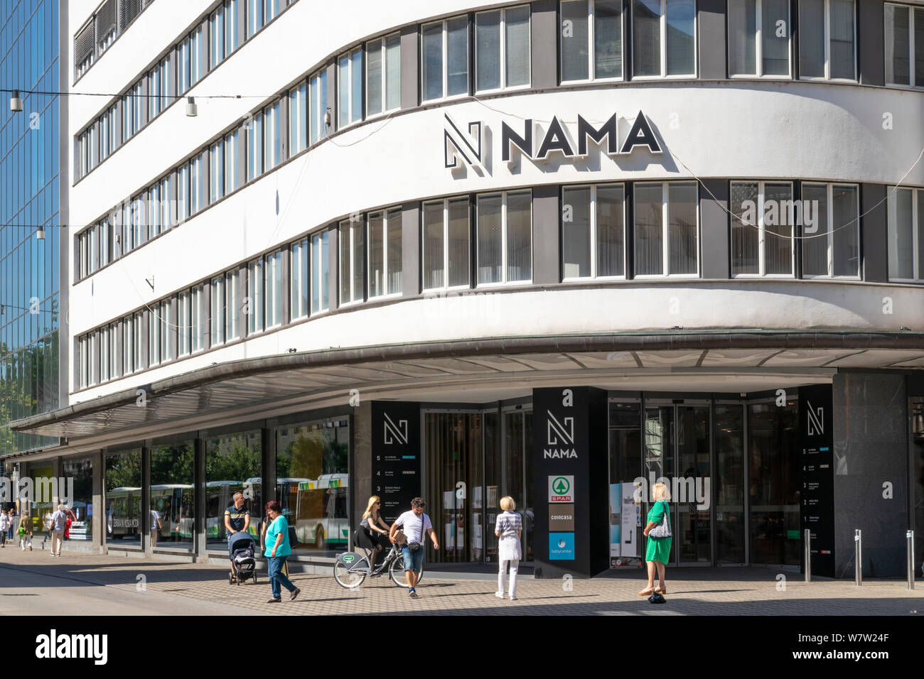 NAMA department store on Tomšičeva ulica main shopping street in the