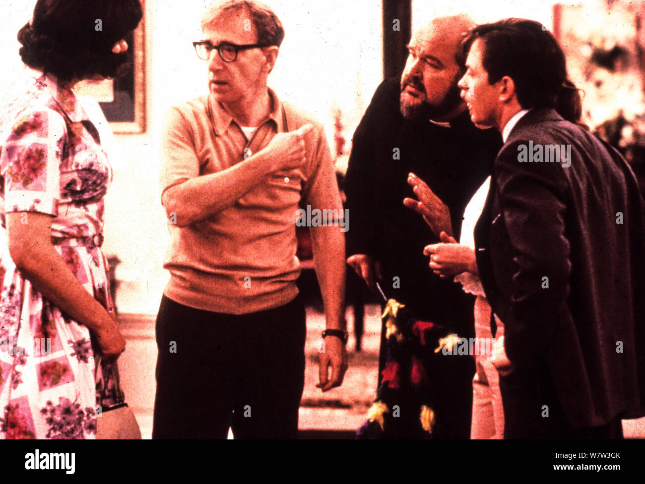 michael j fox, woody allen, julie kavner, dom deluise, don't drink the water, 1994 Stock Photo