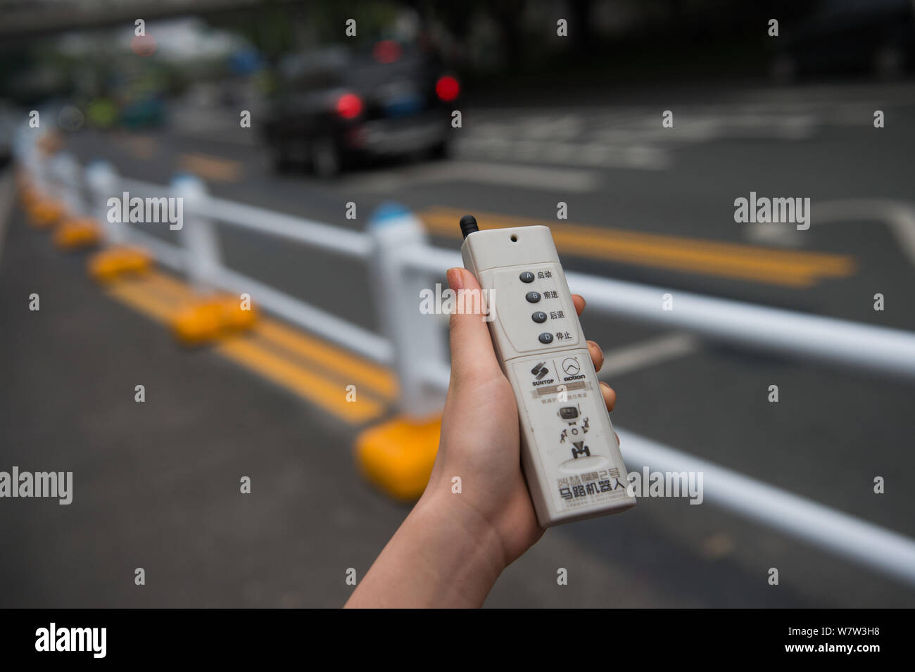 the remote controls the robot