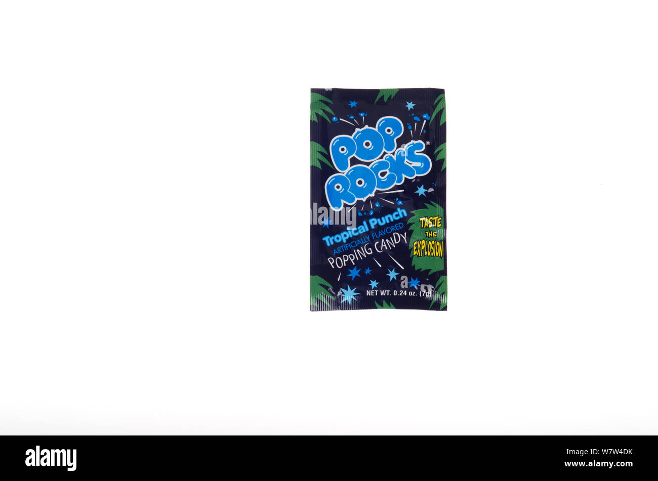 Pop Rocks Tropical Punch artificially flavored candy packet Stock Photo