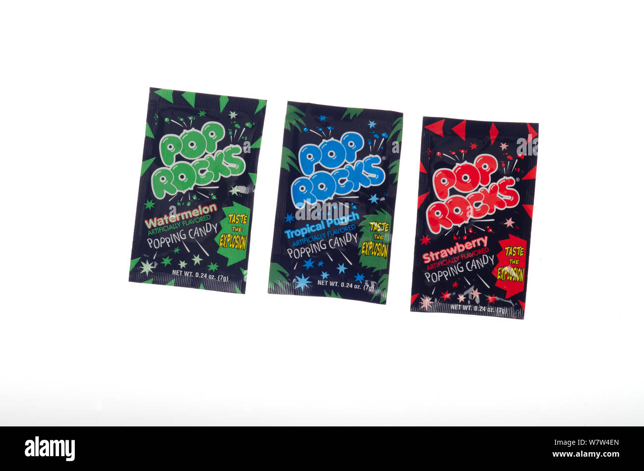 Pop Rocks candy packets Stock Photo
