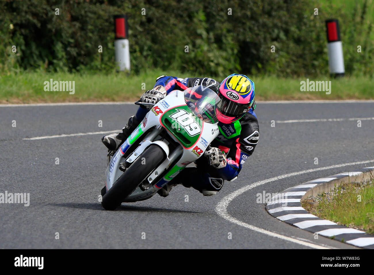 During practice for the ulster grand prix hi-res stock photography and ...