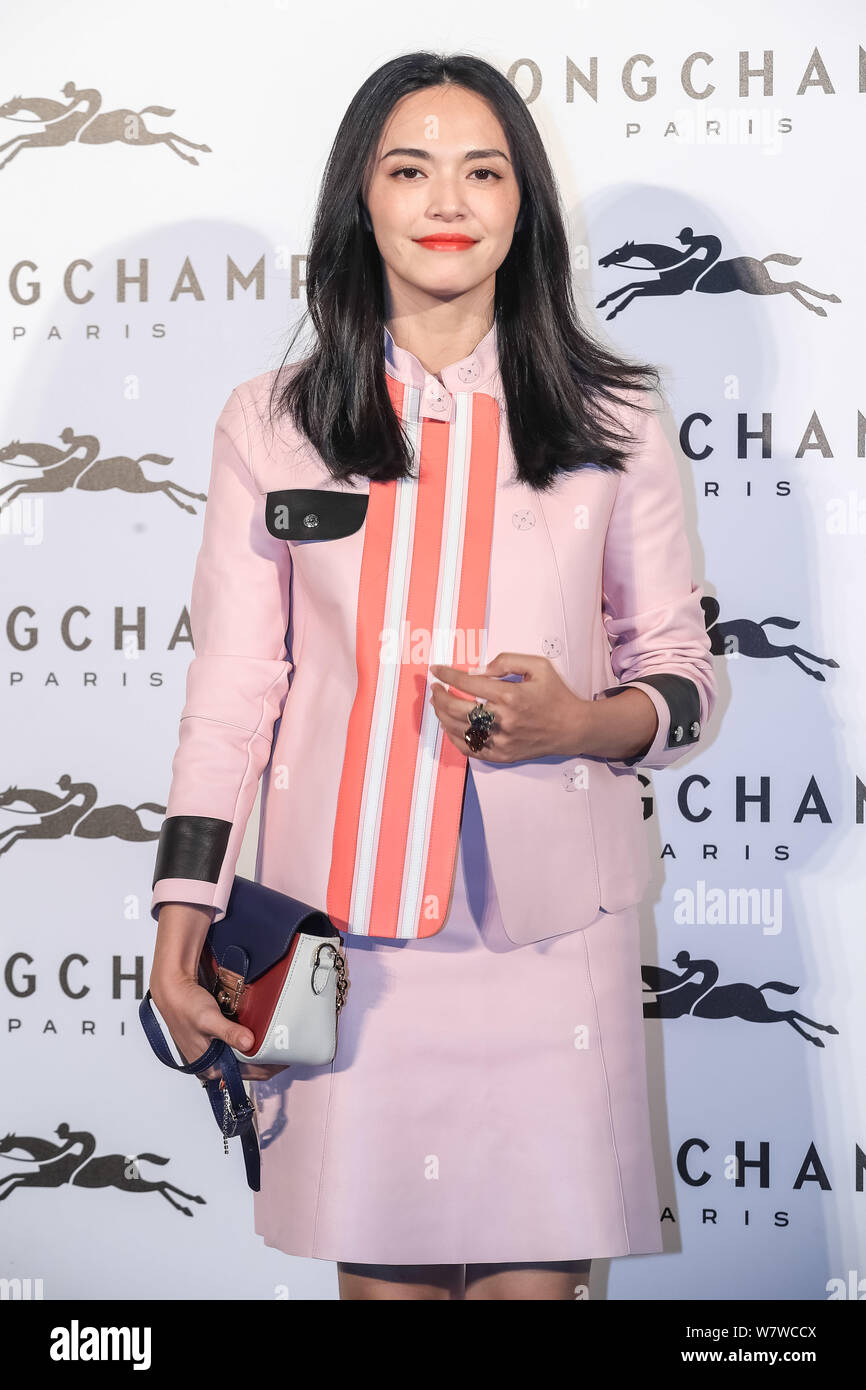 Chinese actress Yao Chen poses at the opening ceremony of French luxury