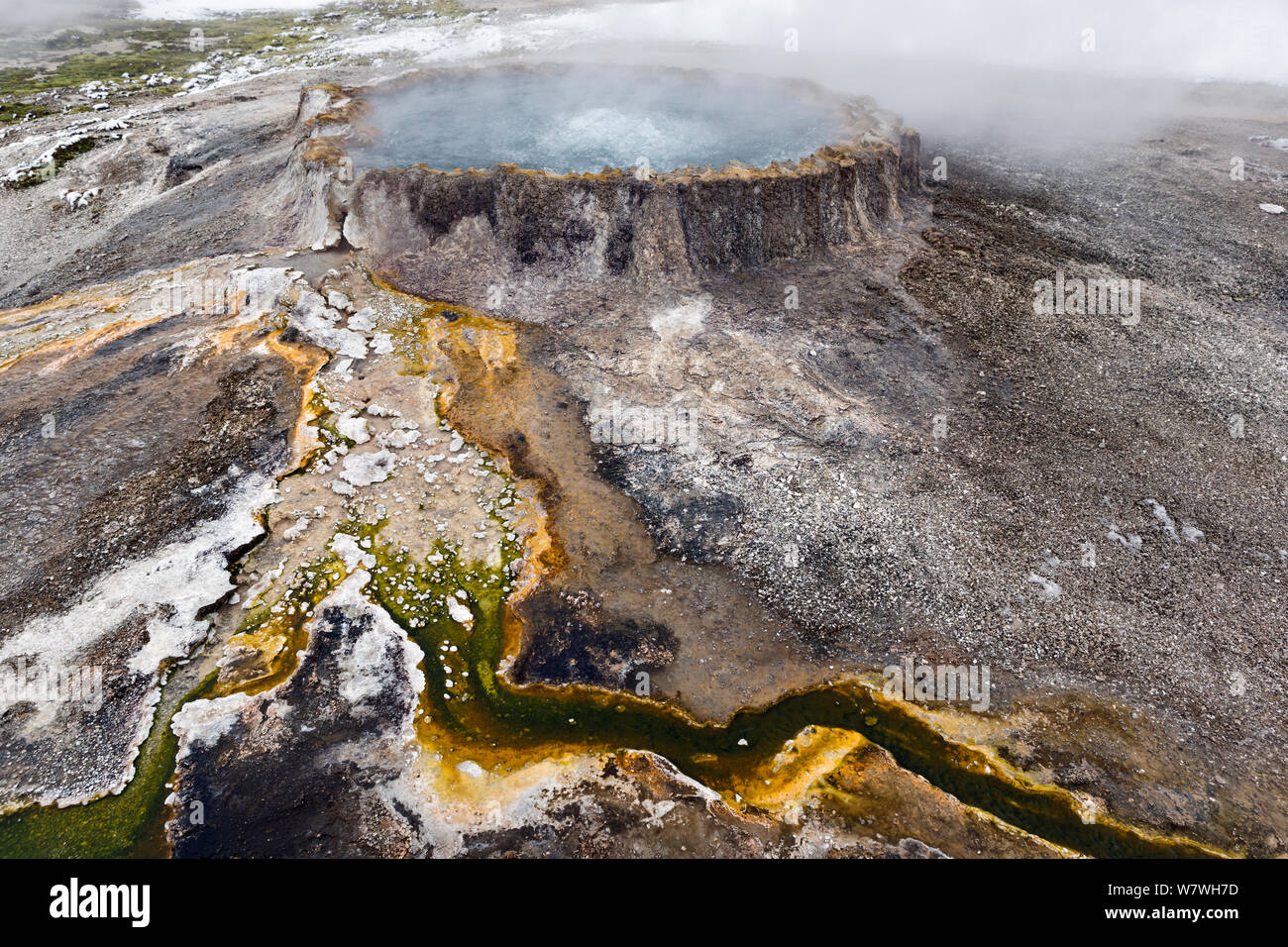 Punch bowl spring yellowstone wyoming hires stock photography and