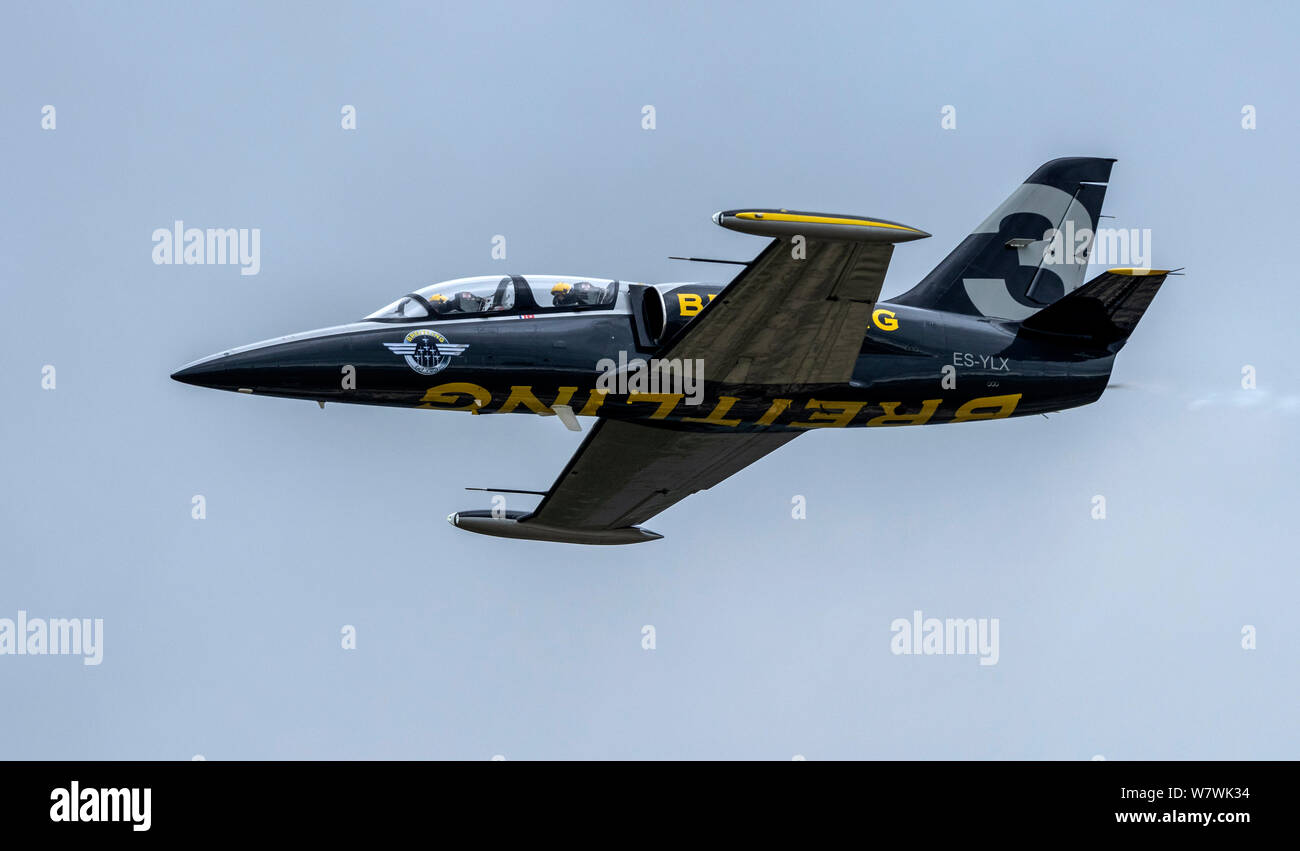 Breitling Jet Display Team at the Royal International Air Tattoo 2019 Stock Photo