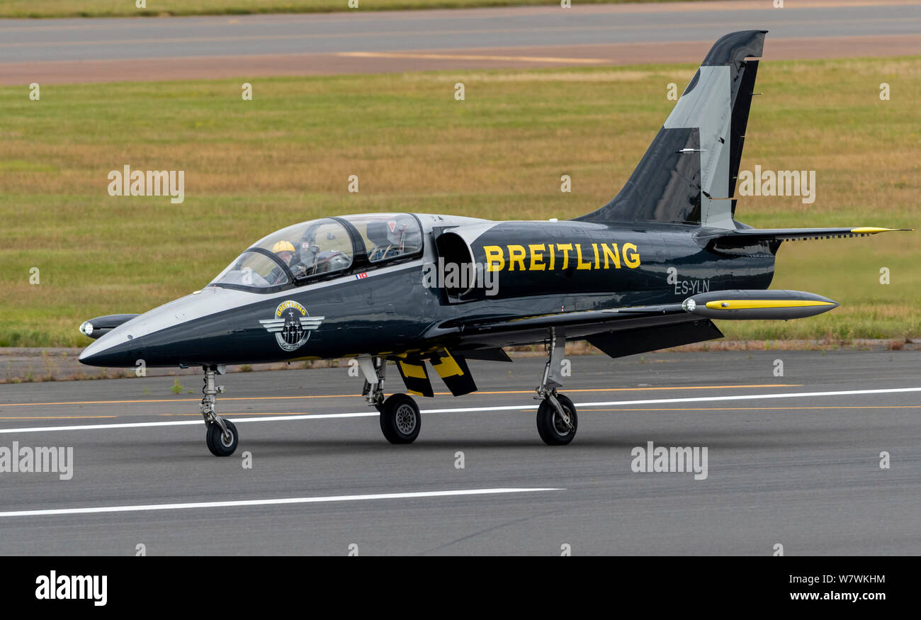 Breitling Jet Display Team at the Royal International Air Tattoo 2019 Stock Photo