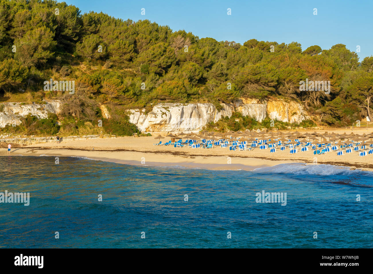 Beach holidays by the sea summertime with blue sky Stock Photo Alamy