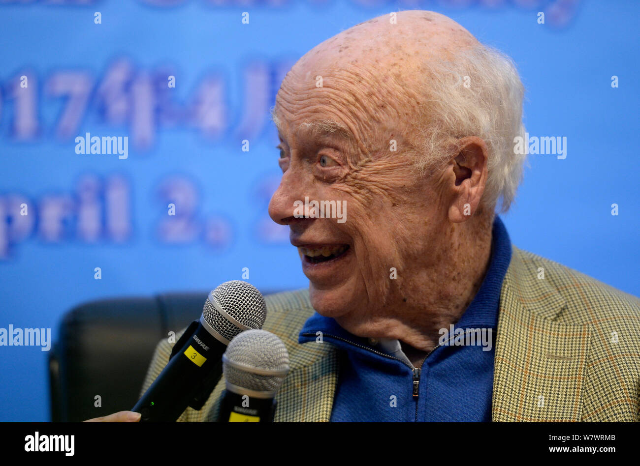 American molecular biologist James Watson, one of the codiscoverers of