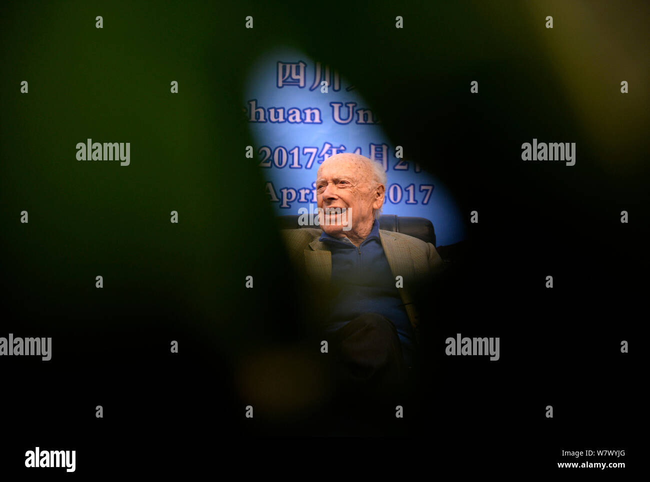 American molecular biologist James Watson, one of the codiscoverers of the structure of DNA and