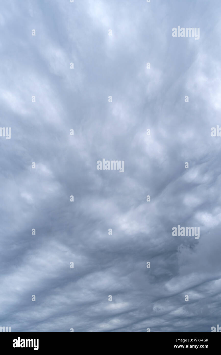 Eerie sky with ominous stormy weather Stock Photo