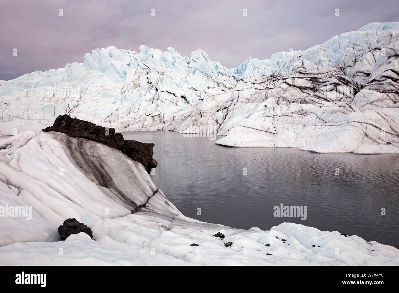 Matanuska Glacier, Alaska, USA. June 2013. Stock Photo