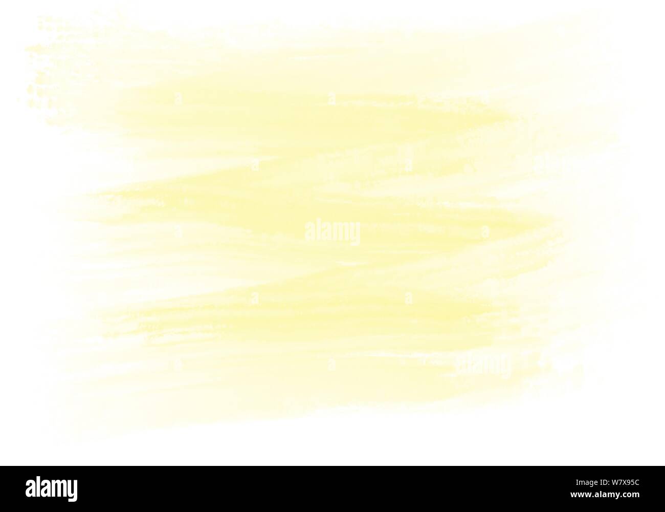 yellow hand drawn messy turpentine oil paint zig zag brush stroke