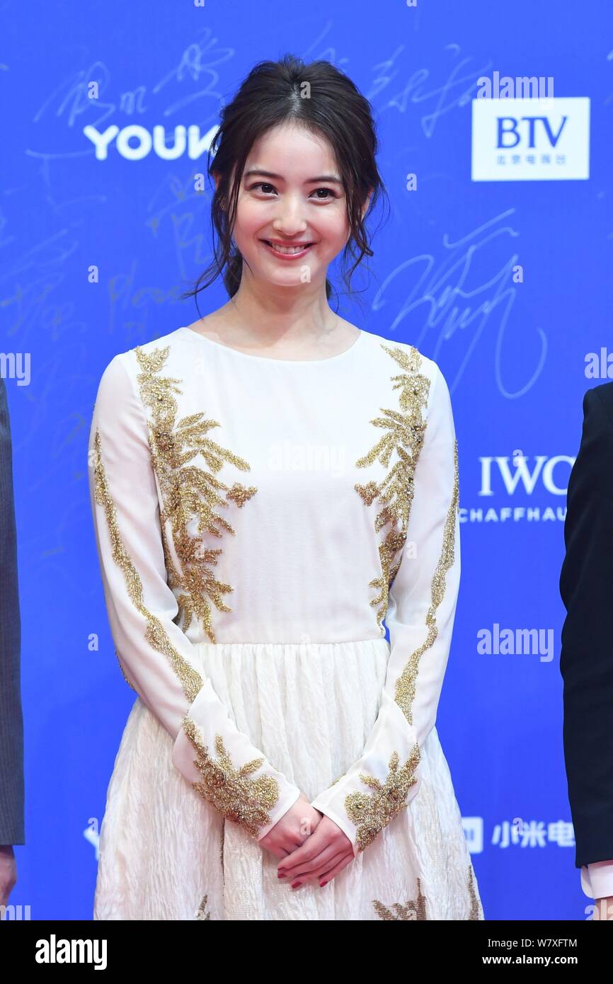Japanese model and actress Nozomi Sasaki arrives on the red carpet for