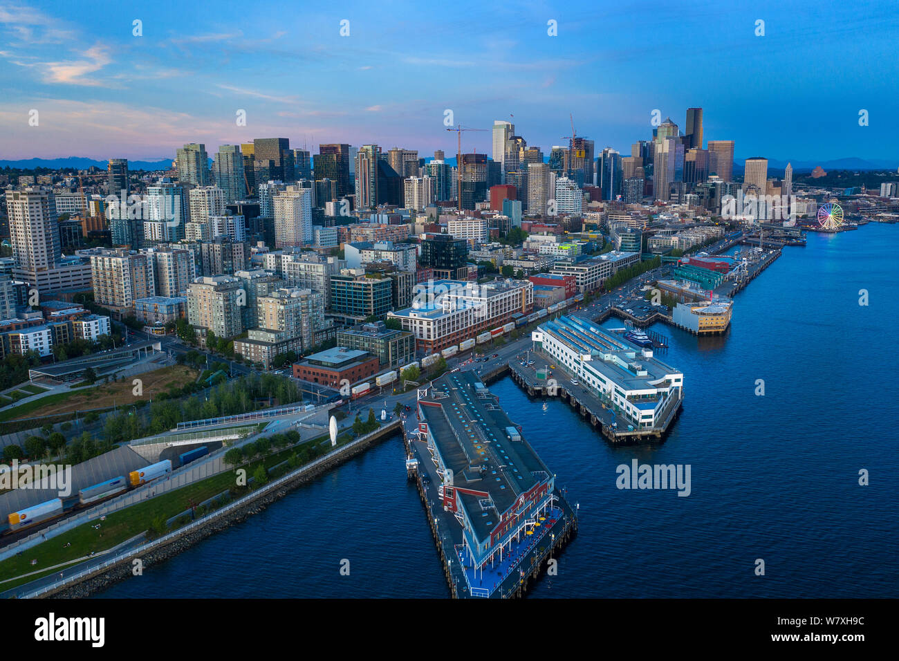 Seattle is the biggest city in the Pacific Northwest Stock Photo