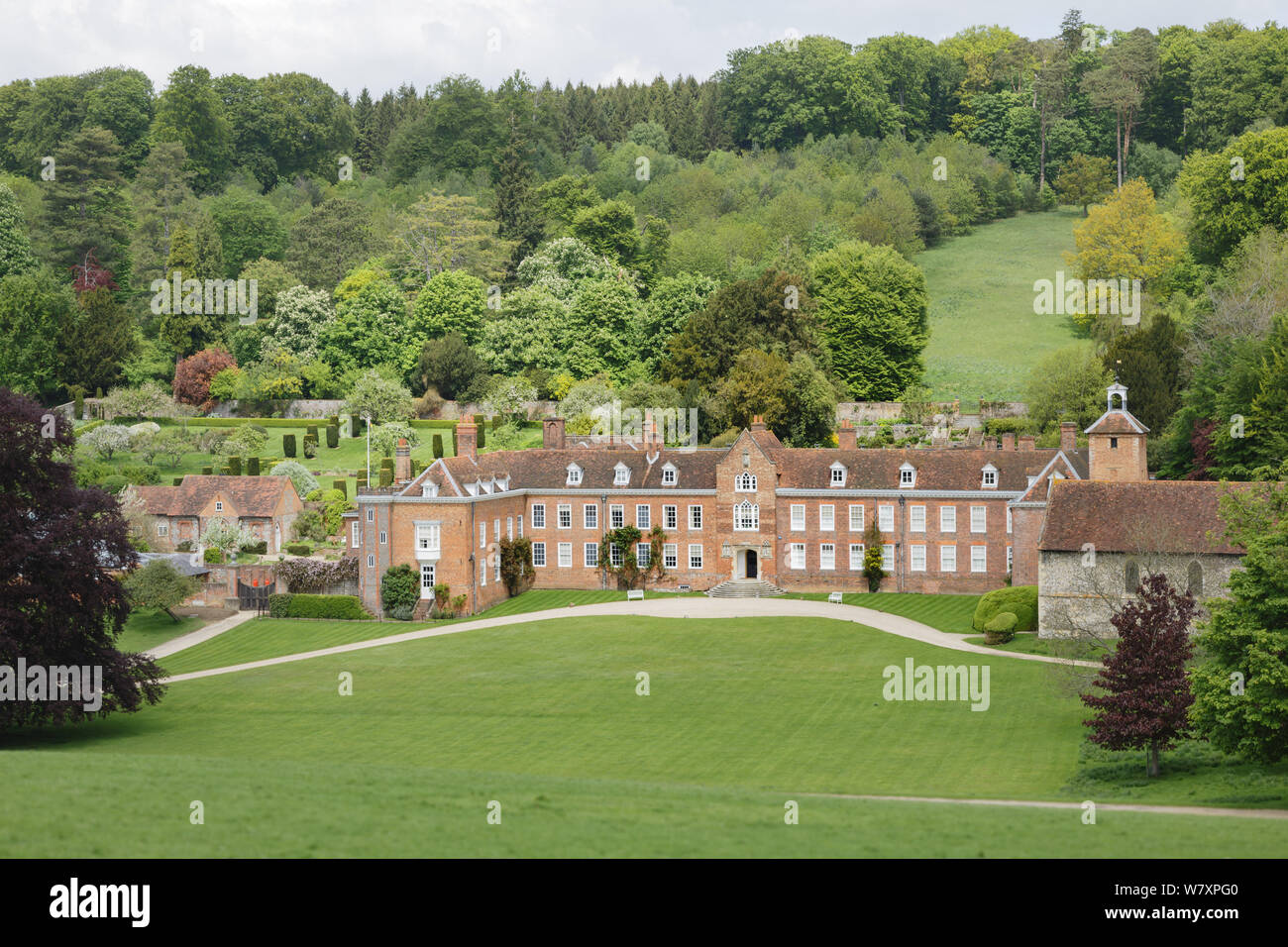 Henley-on-Thames, UK - May 25, 2013. Stonor Park, a historic country house and park situated in a valley in the Chiltern Hills near Henley-on-Thames, Stock Photo