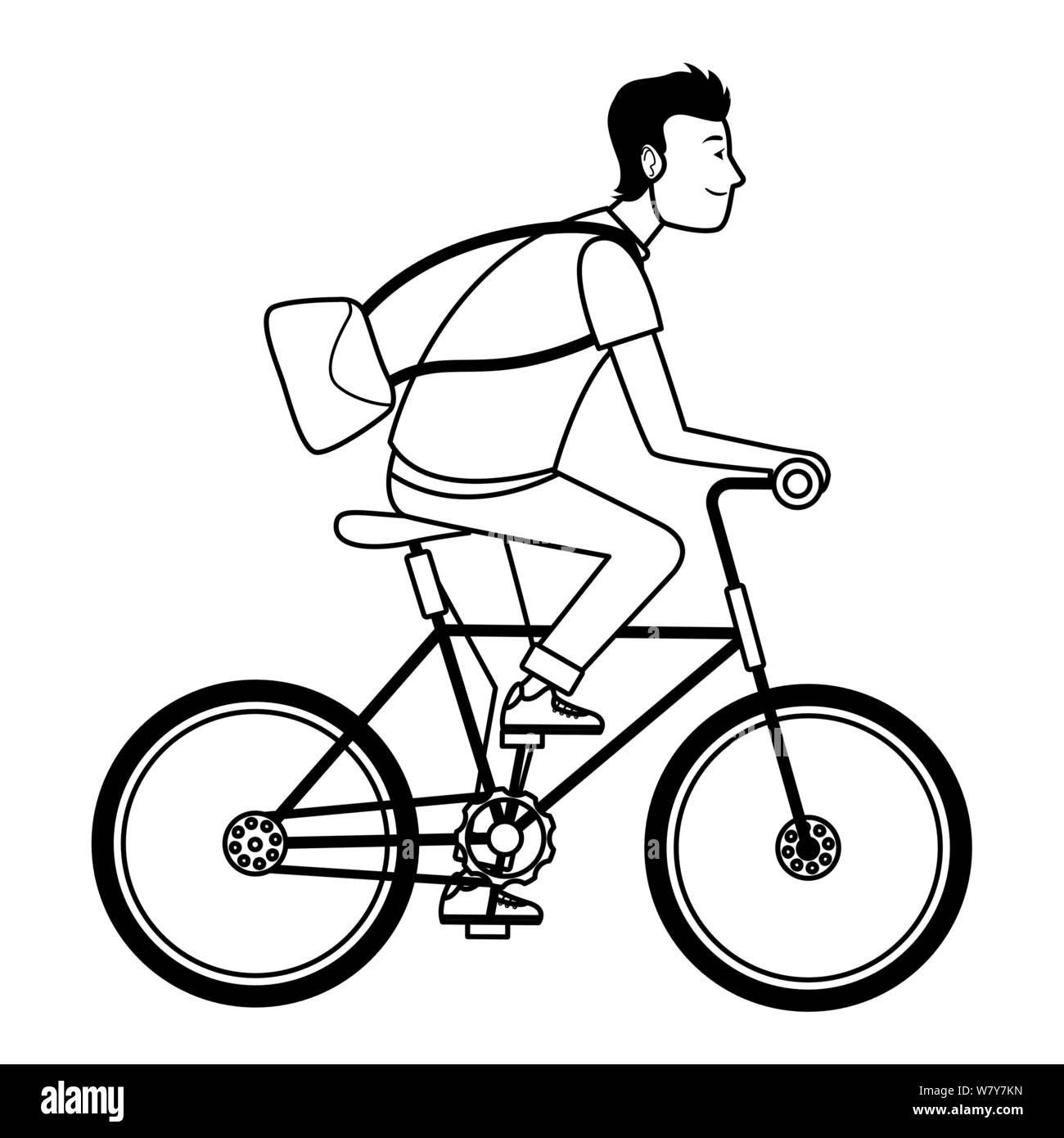 Athletic race riding Stock Vector Images - Alamy