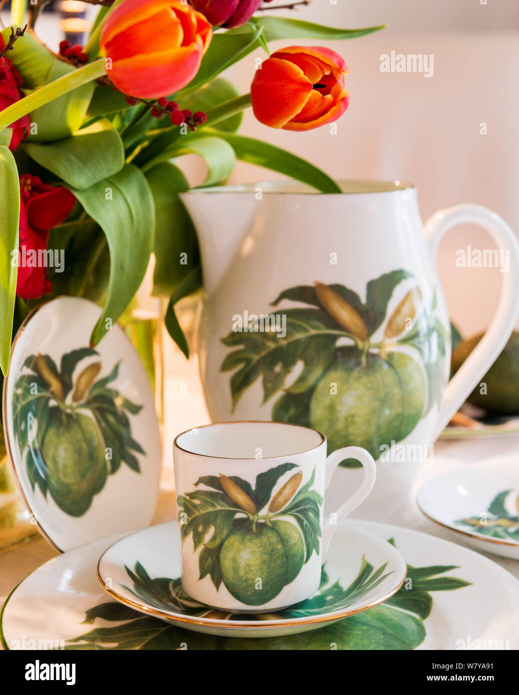 Jenny Mein's breadfruit collection by flowers Stock Photo