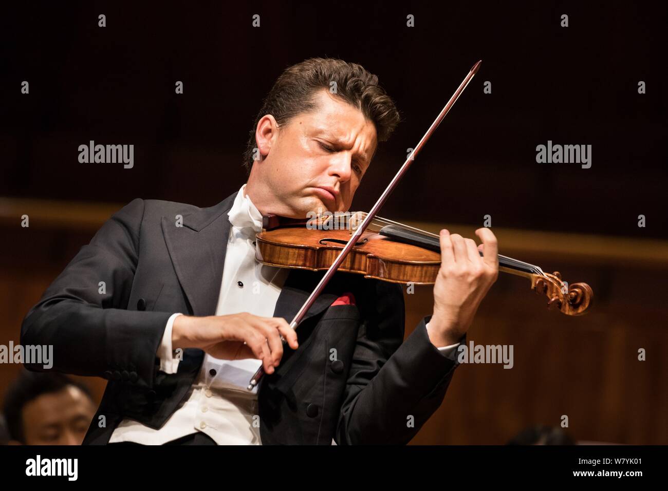 Lithuanian-born violinist Julian Rachlin performs during a concert in  Guangzhou city, south China's Guangdong province, 18 March 2017. Julian  Rachli Stock Photo - Alamy