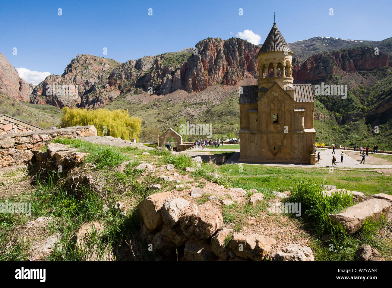 Noravank Monastery, Central Armenia, April. Stock Photo