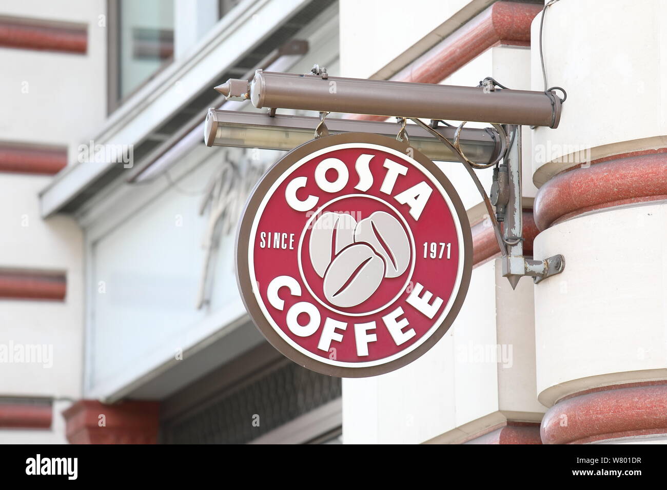 Costa coffee cafe shop sign UK Stock Photo Alamy