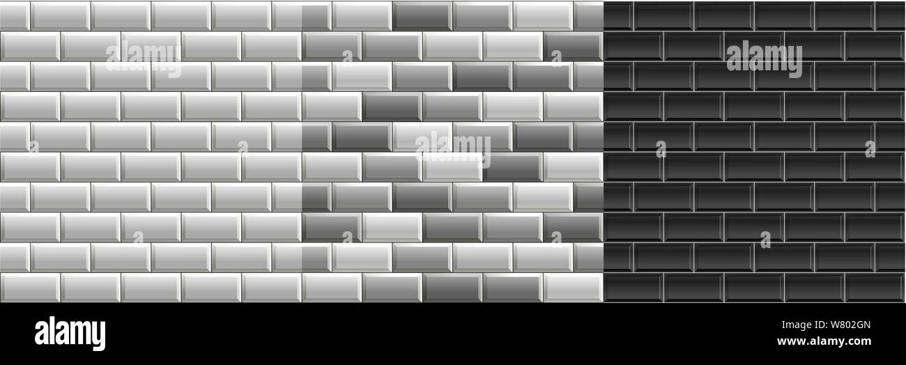 Seamless smooth metro tile texture - realistic white brick