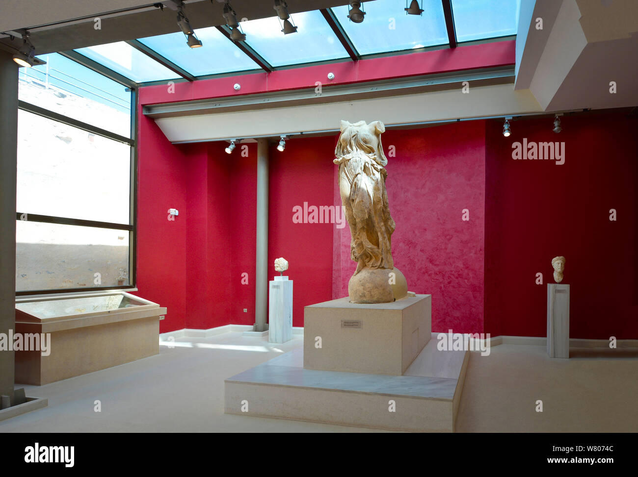 The headless, ancient Greek statue of Nike Victory located in Hadrian's  Library, part of the Roman Agora in the Plaka area of Athens, Greece Stock  Photo - Alamy
