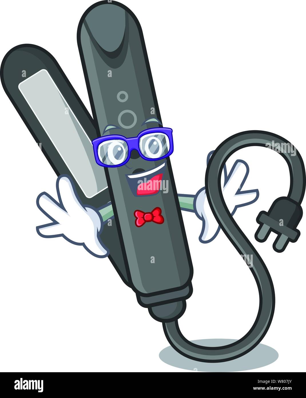 Hair straighteners and girl Stock Vector Images Alamy