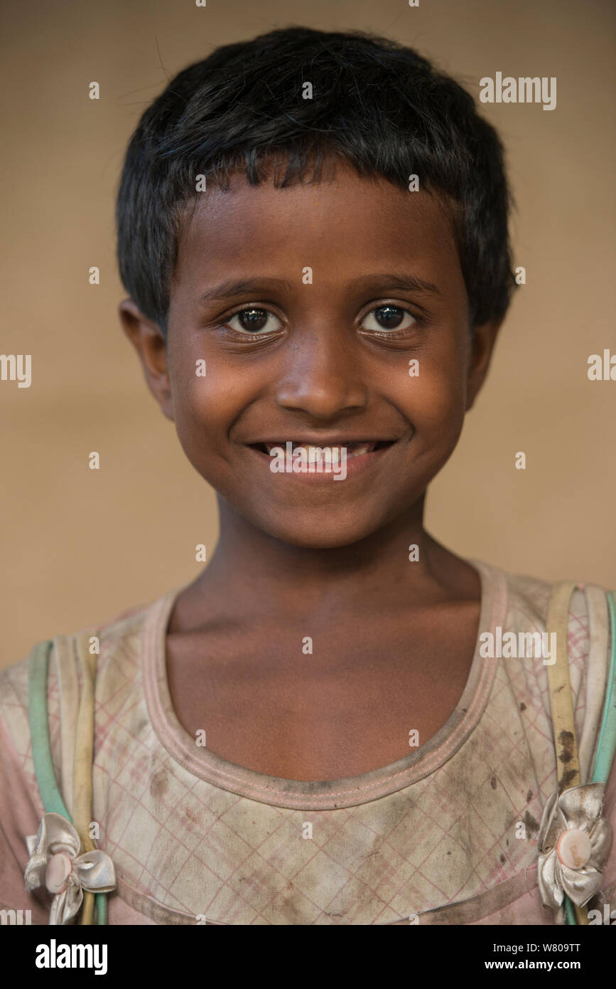 Assamese child, Assam. North East India. October 2014. Stock Photo