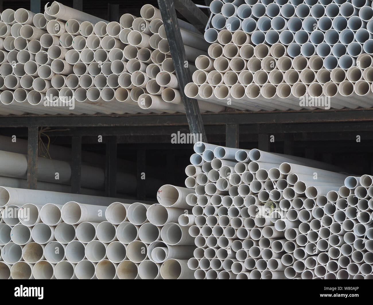 PVC pipes of different sizes in stock Stock Photo Alamy
