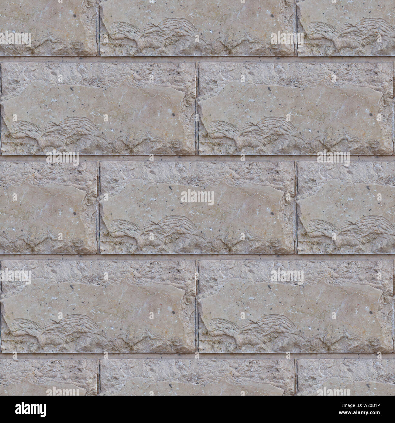 Abstract seamless photo pattern for designers or developers. Old natural stone masonry with fragments natural rhombus. Stock Photo