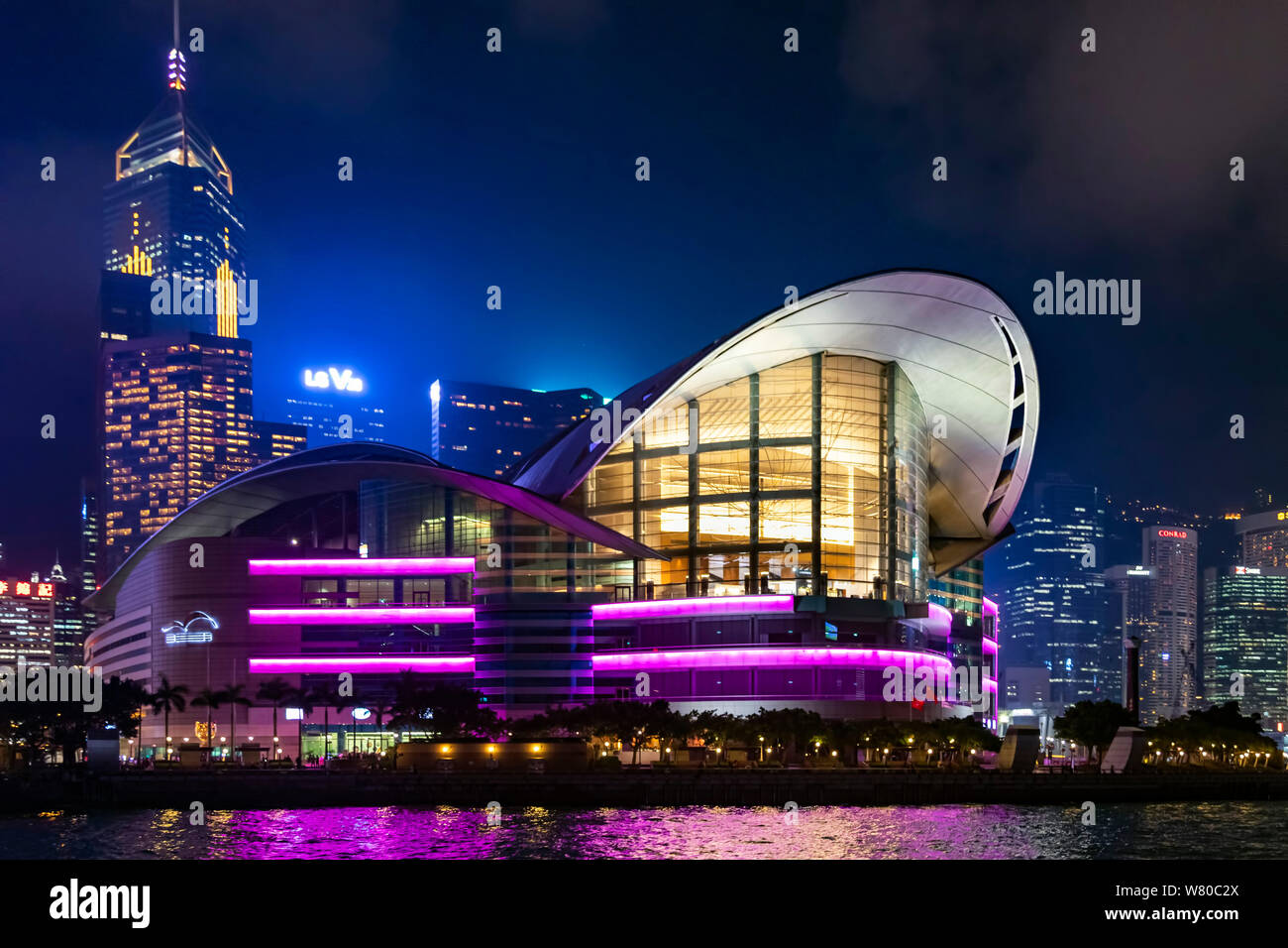 Conference e and Exhibition Centre, Wanchai, Hong Kong, SAR, China Stock Photo