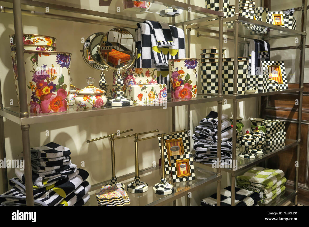 MacKenzieChilds Store Interior in SoHo, NYC, USA Stock Photo Alamy