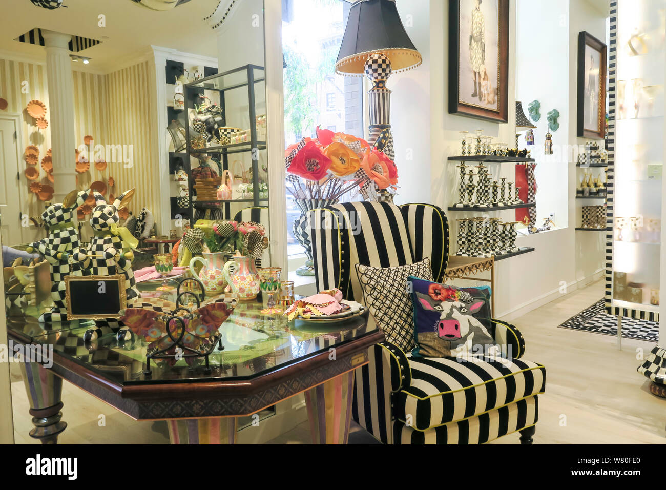 MacKenzieChilds Store Interior in SoHo, NYC, USA Stock Photo Alamy