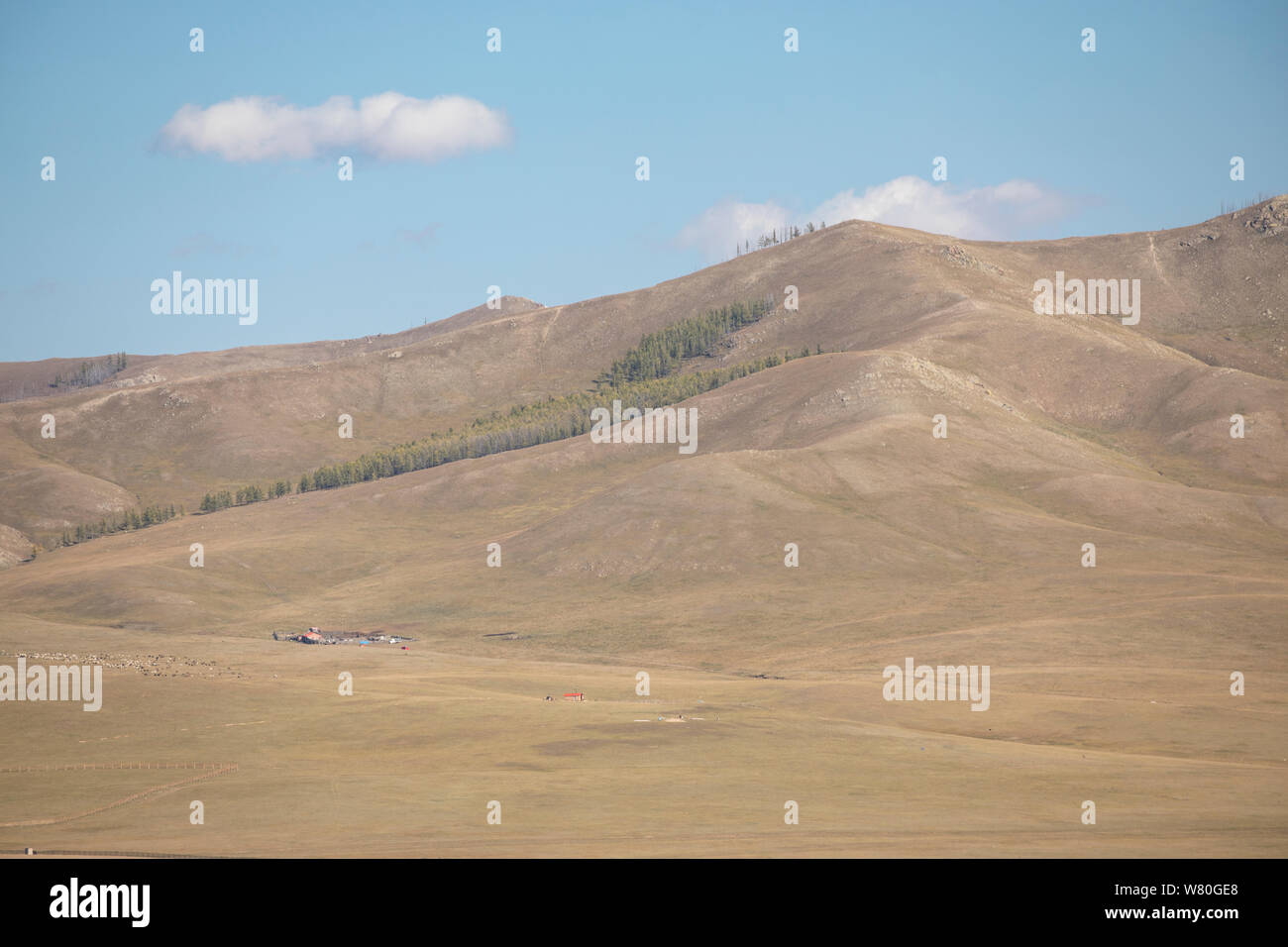The vast landscapes of Mongolia. Stock Photo