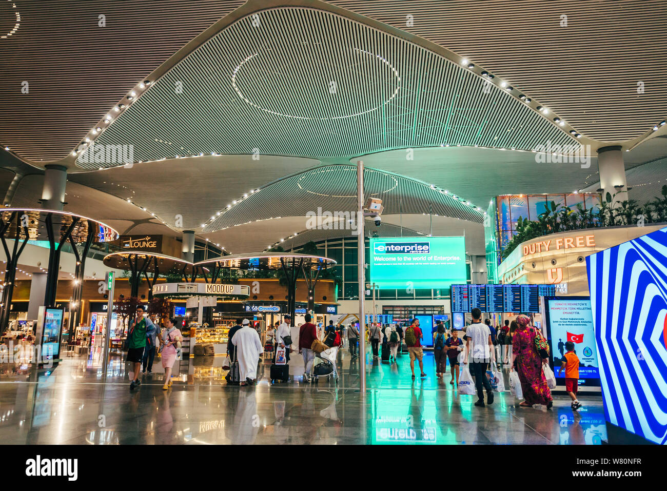 istanbul turkey august 02 2019 interior view of the istanbul new airport new istanbul airport is the main international airport located in istanbu stock photo alamy
