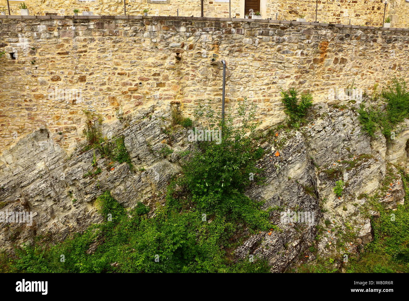 Blick auf das Schloss Spangenberg in Nordhessen Stock Photo