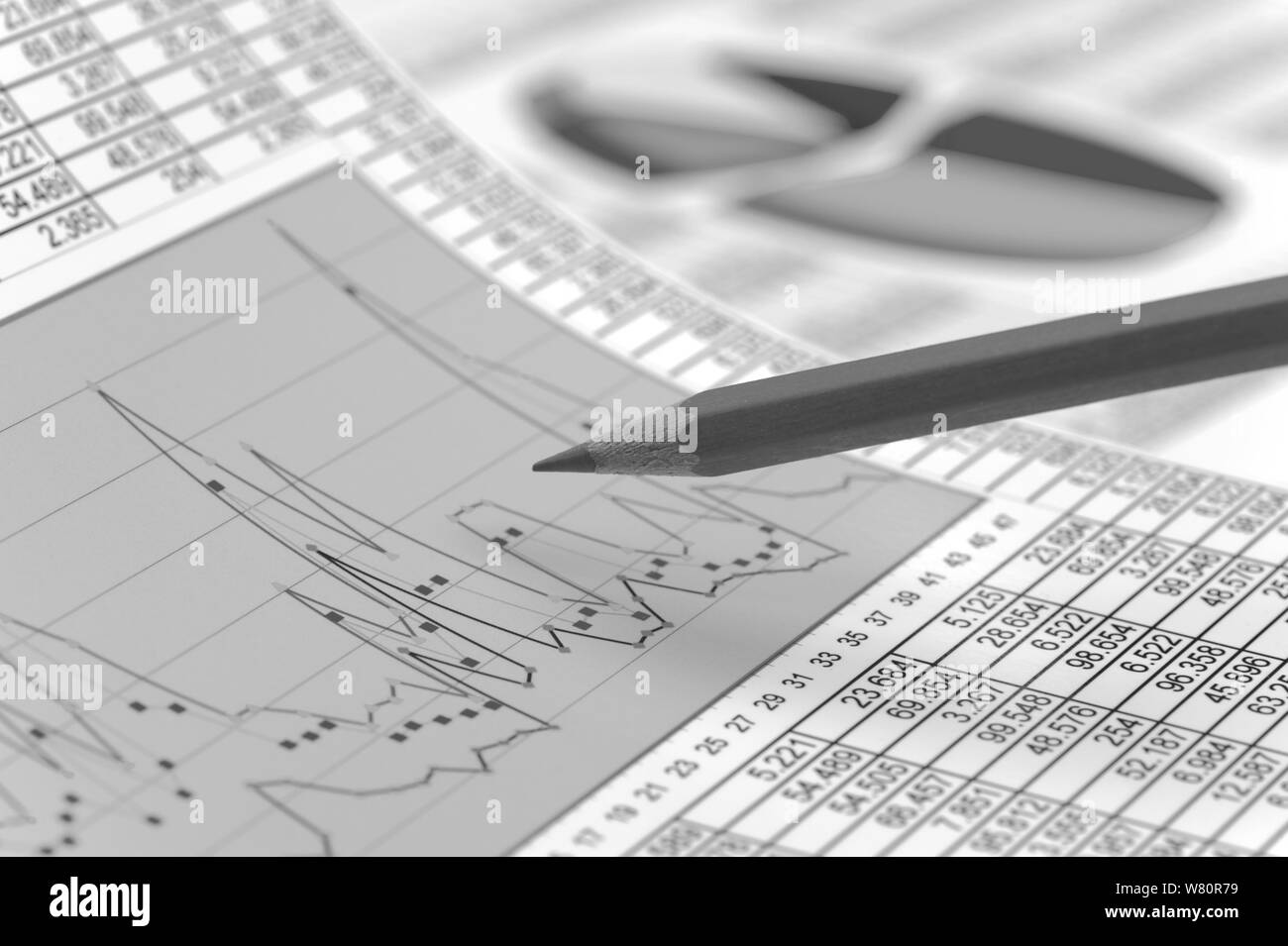 financial chart of stock market Stock Photo - Alamy