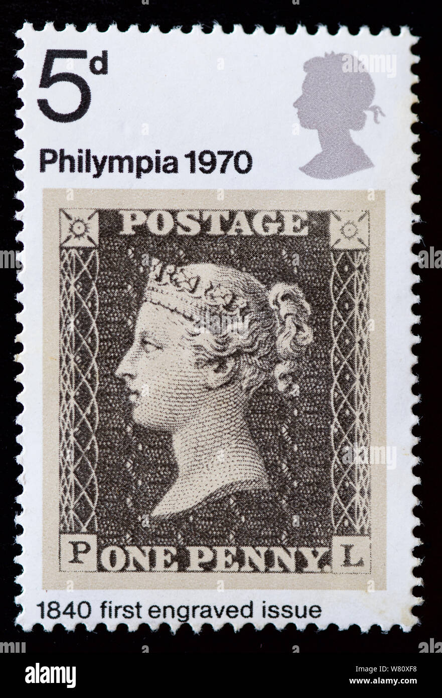 Great Britain Postage Stamp - Philympia 70 - Stamp Exhibition Stock