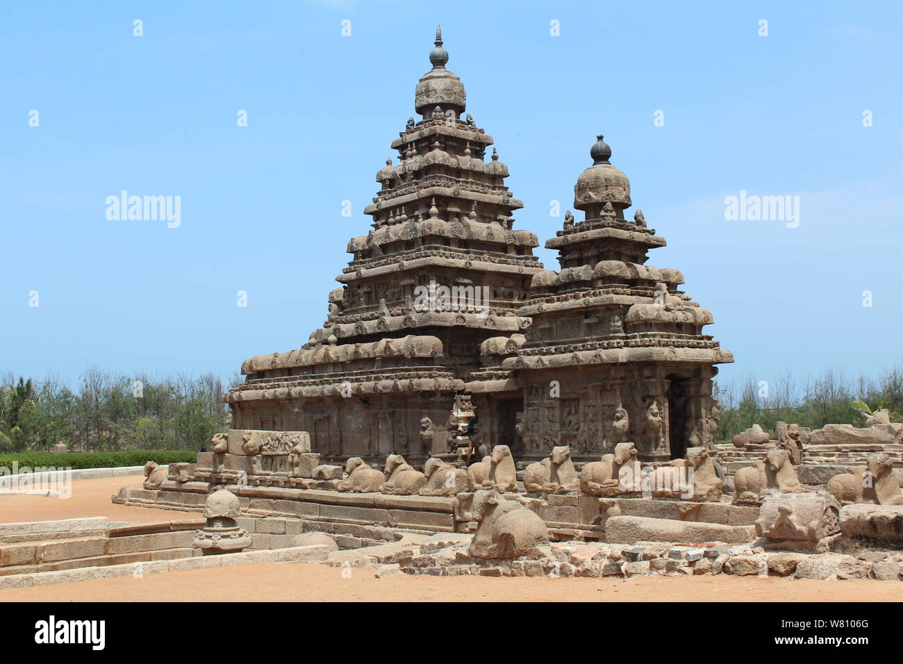 Mahabalipuram Temple Complex Stock Photo