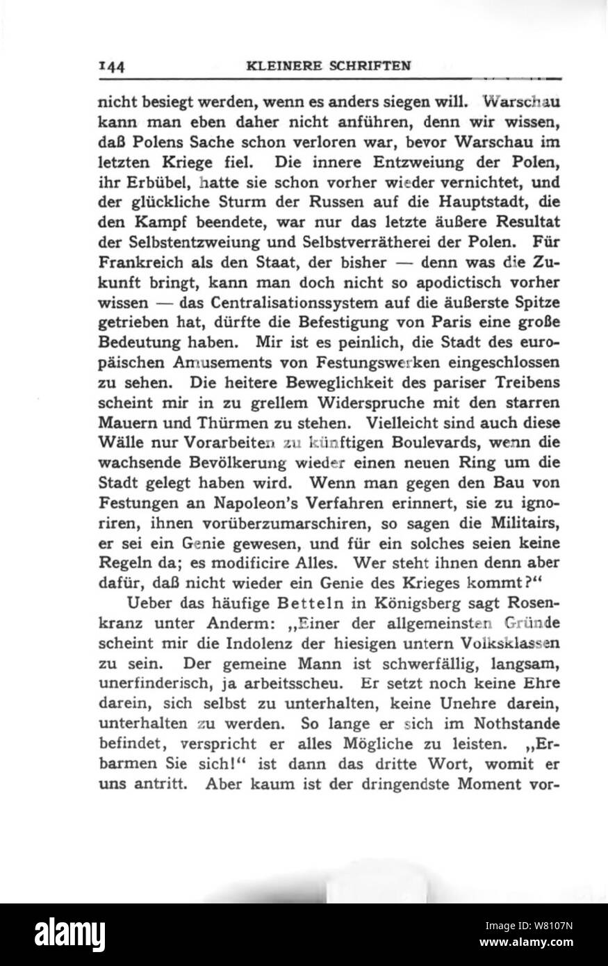 DE Stirner Schriften 144. Stock Photo