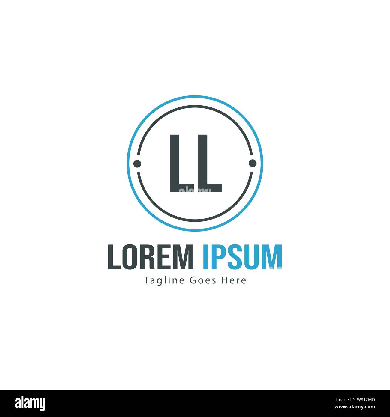 Ll logo vector vectors circle hi-res stock photography and images - Alamy