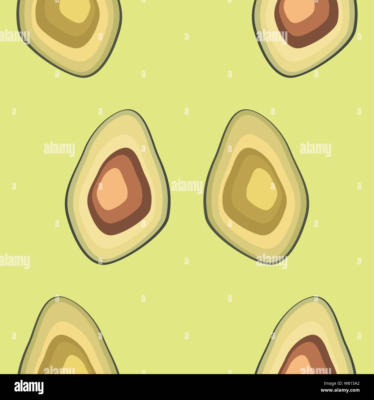 Avocado seamless pattern on background. Whole and cut avocado Stock ...